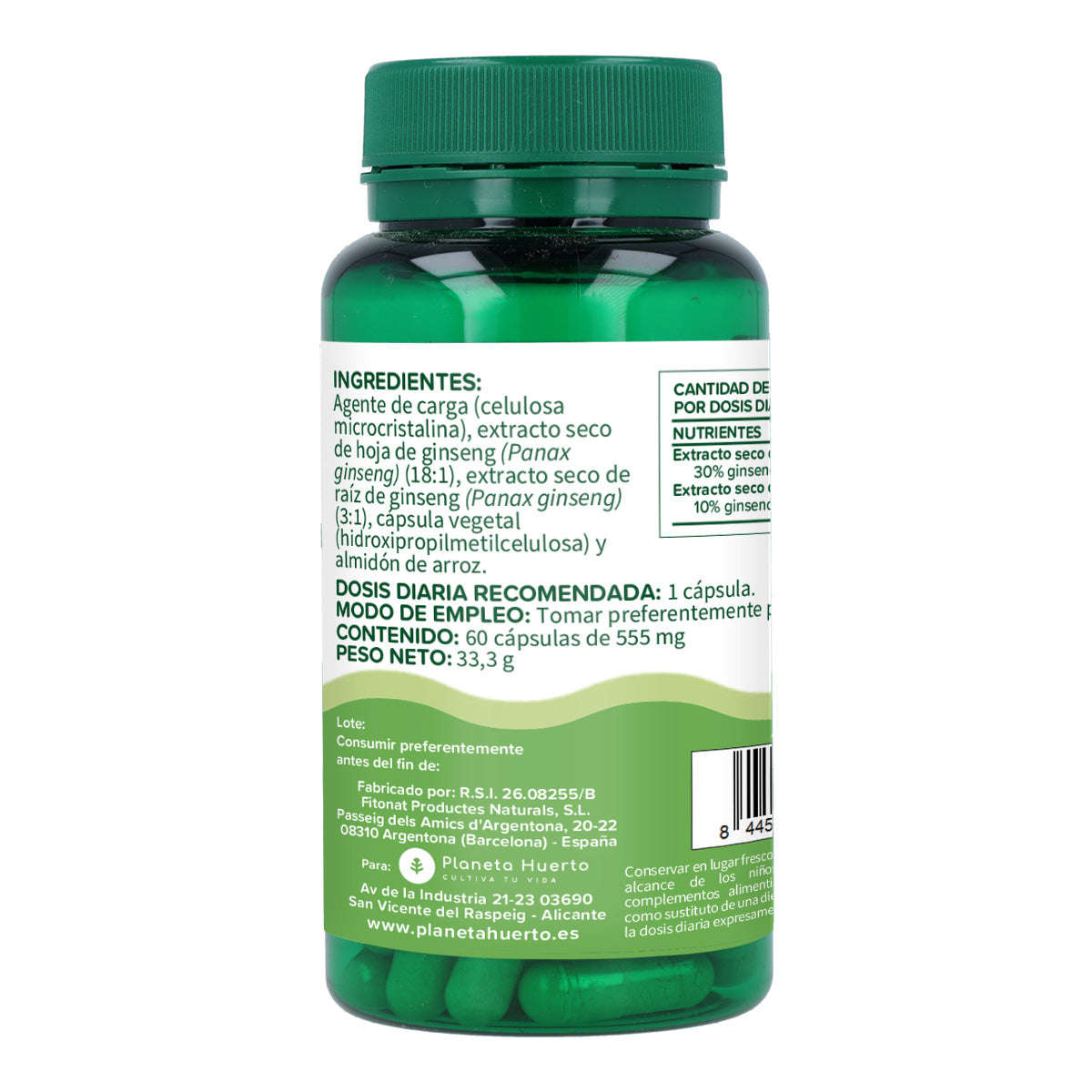 Panax Ginseng Planet Orchard 60 kapslar