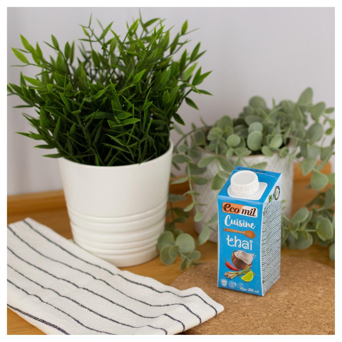 Ekologisk vegetabilisk grädde Cuisine Coco Thai Ecomil, 200 ml