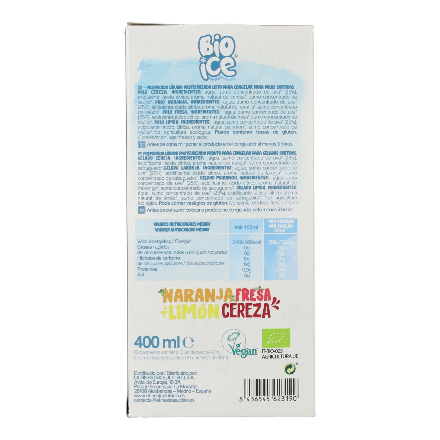 Polos Bio Ice La Finestra Sul Cielo 400 ml