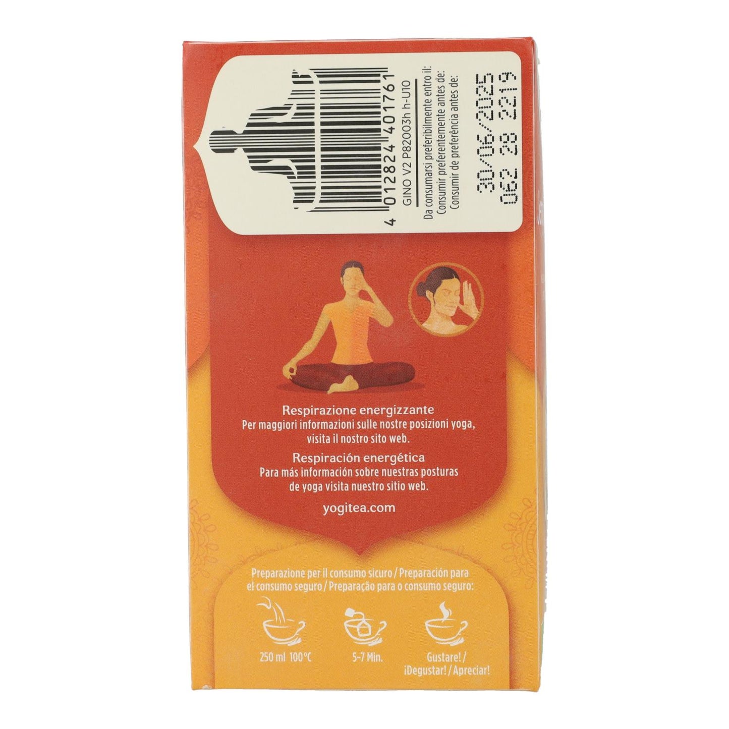 Thé Yogi BIO Gingembre Orange et Vanille, 17 sachets