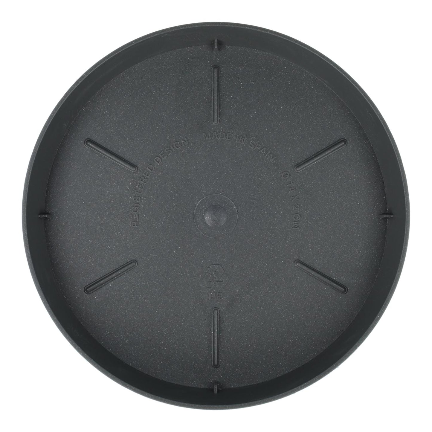 Soucoupe anthracite D 14 x 2