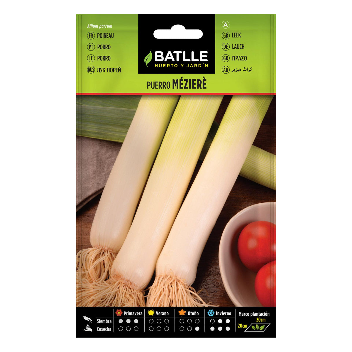 Långa purjolöksfrön från Mézière Batlle