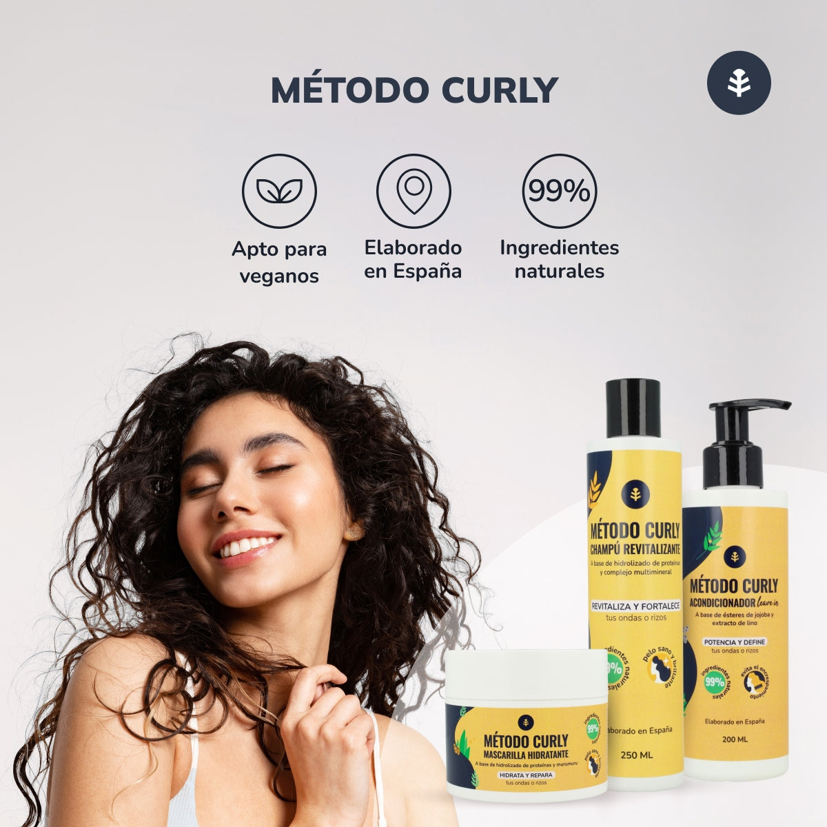 Leave in-balsam Curly Method Planet Orchard 200 ml