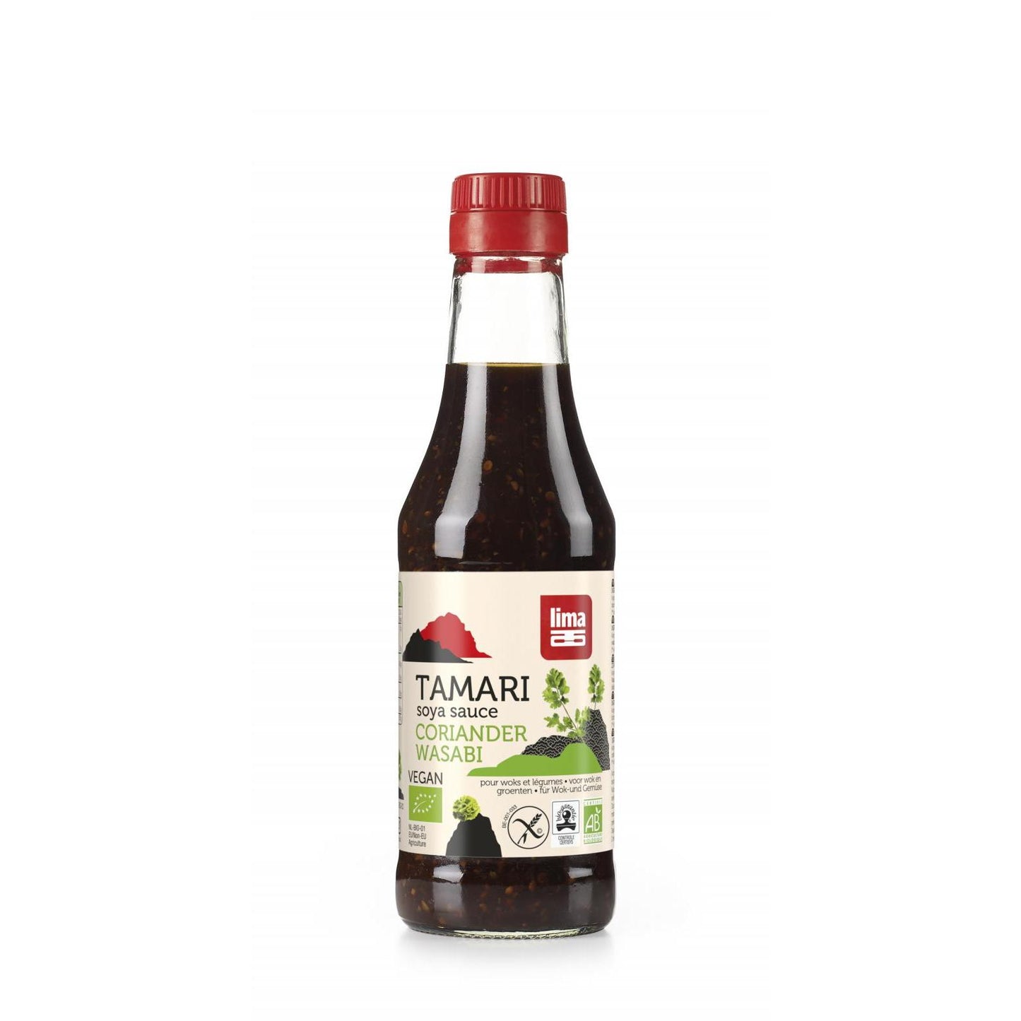 Sauce soja tamari au wasabi, coriandre et citron vert 250 ml