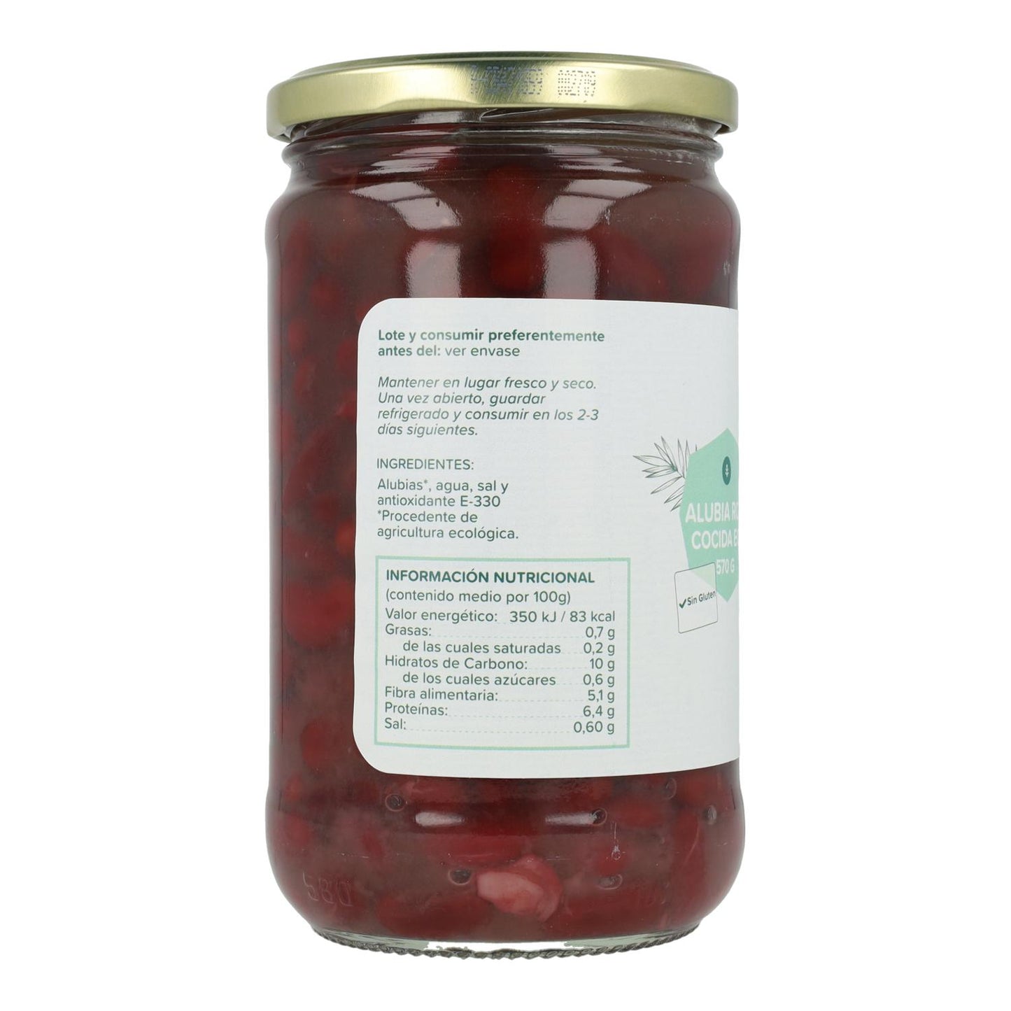 Rode gebakken bonen ECO Planeta Huerto 570 g