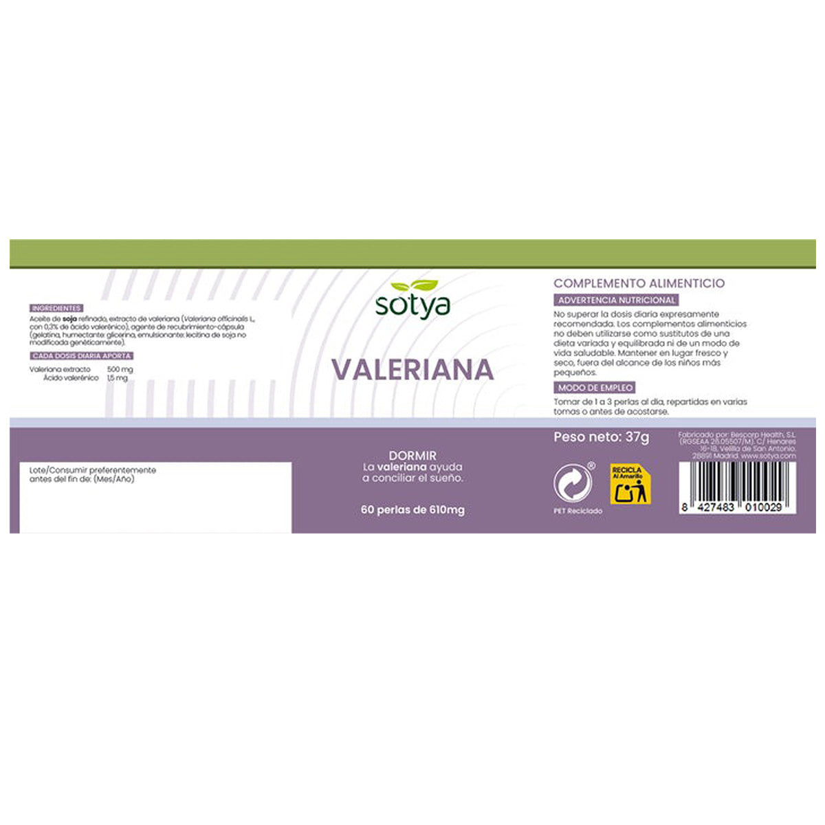 Valeriaan Sotya, 60 capsules