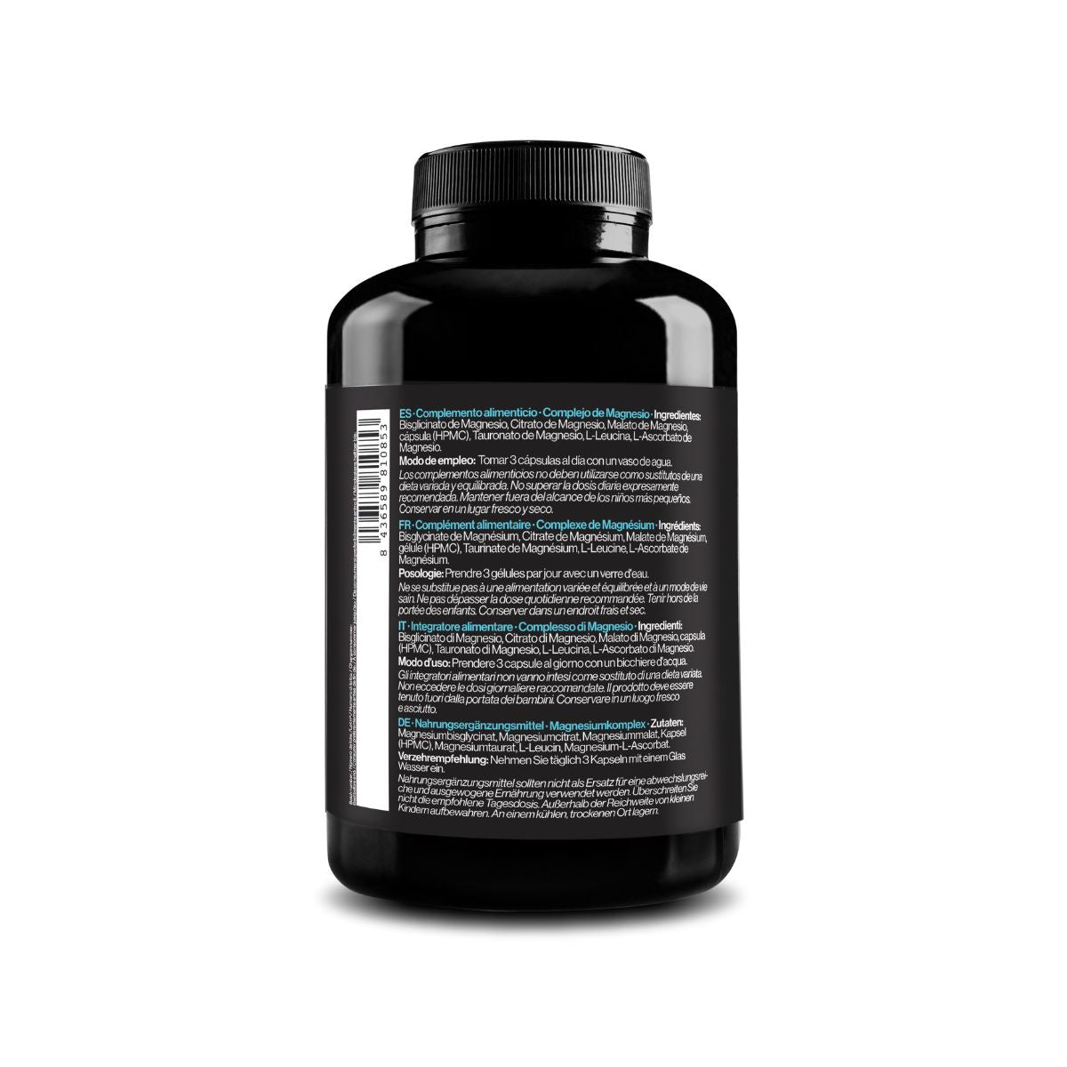 Kompleks magnezu, 5 w 1, 180 kapsułek wegańskich Zenement