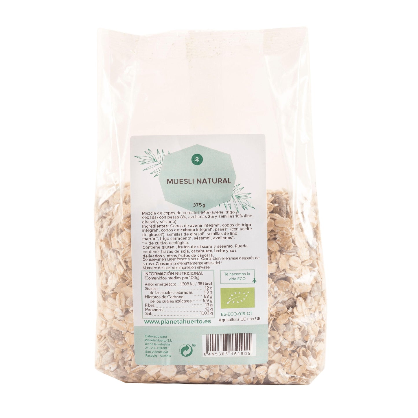 Naturmüsli ECO Planeta Huerto 375 g