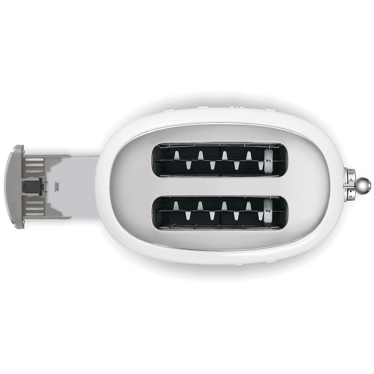 Toster SMEG 2 komory 50's Style biały