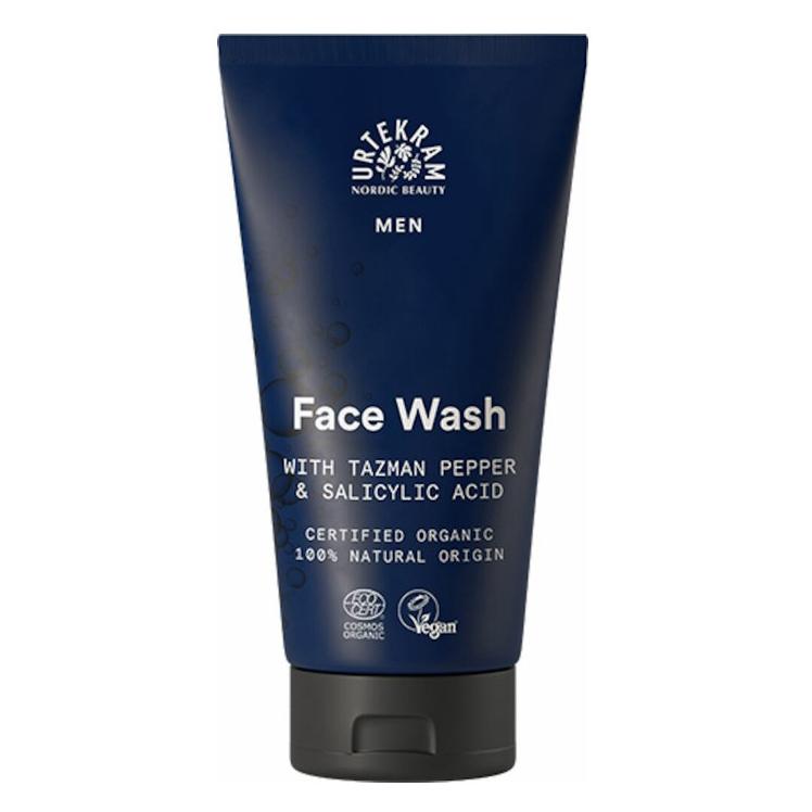 Gel detergente viso per uomo Urtekram 150 ml