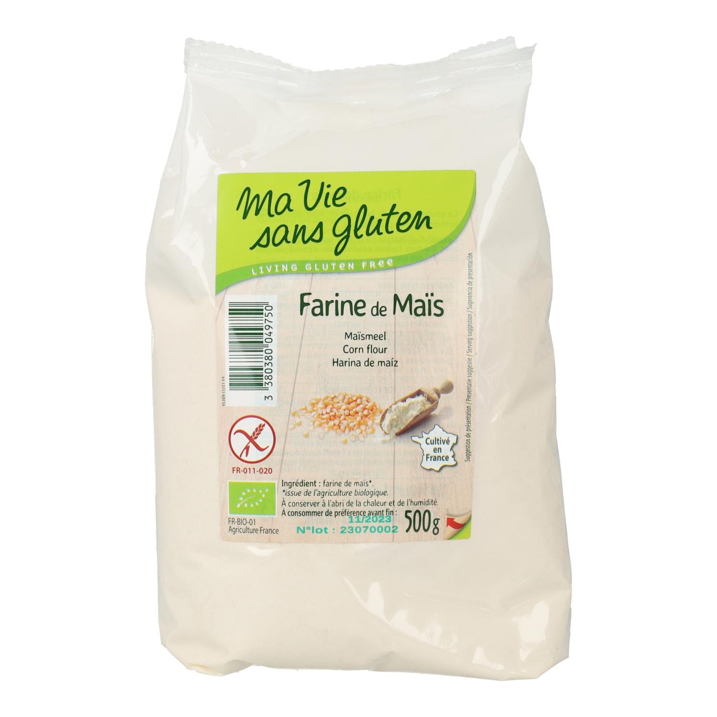 Farine de maïs sans gluten Ma Vie 500g