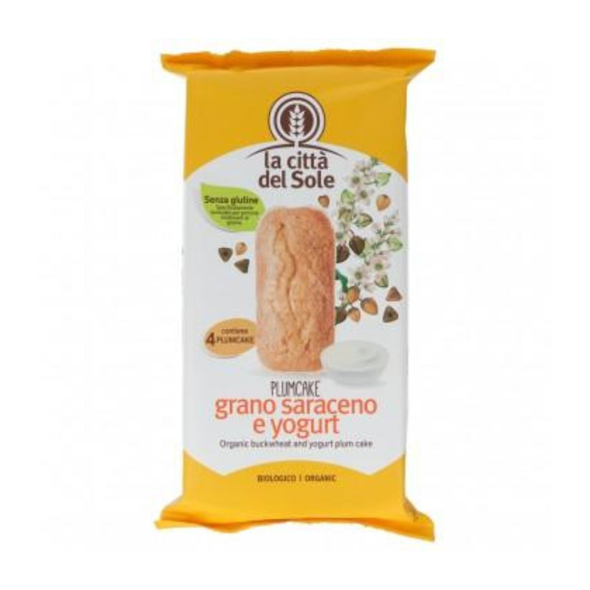 Plumcake au sarrasin et yaourt, La Città del Sole, 4x45g