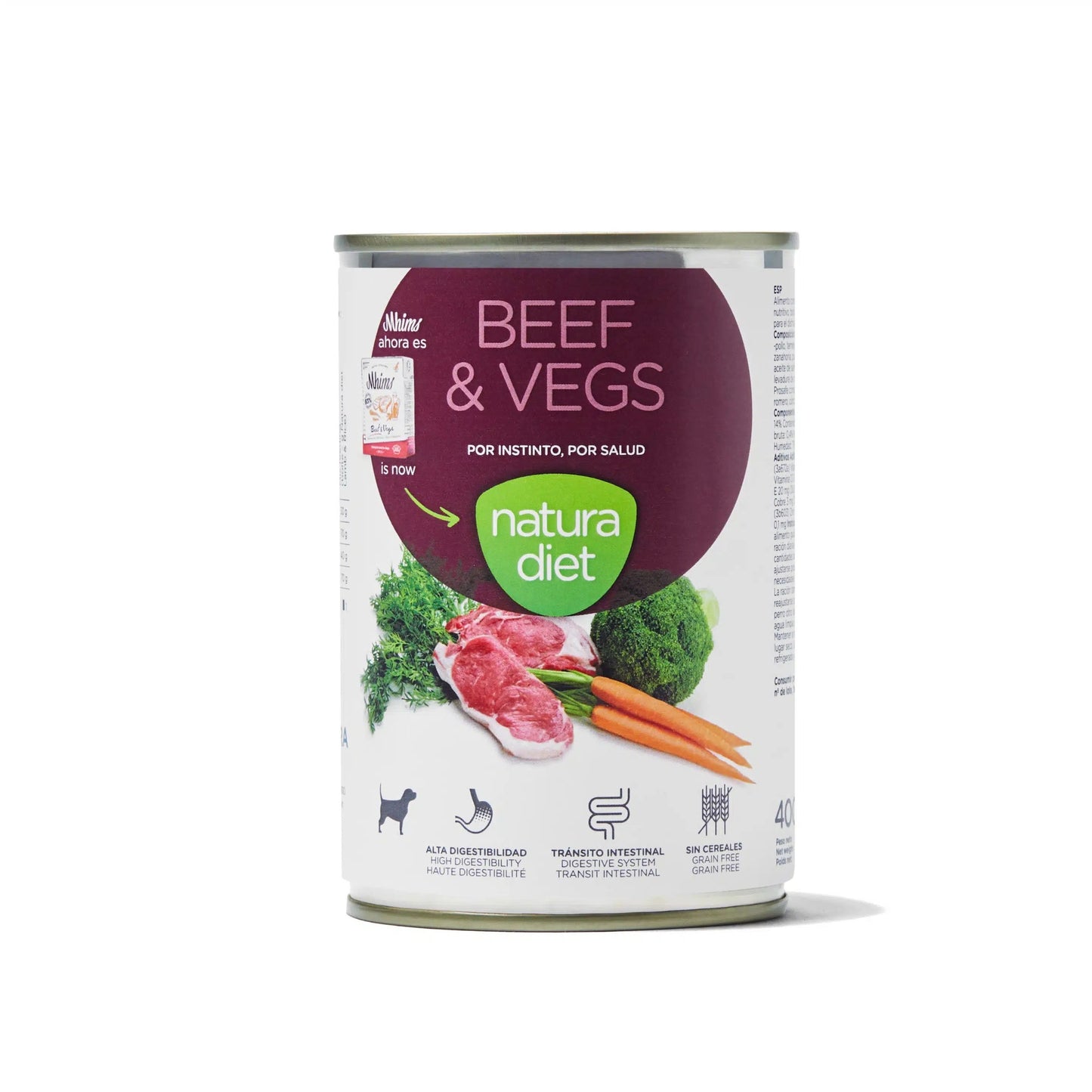 Natura Diet Dog Beef & Vegs Wet Dog Food 400g