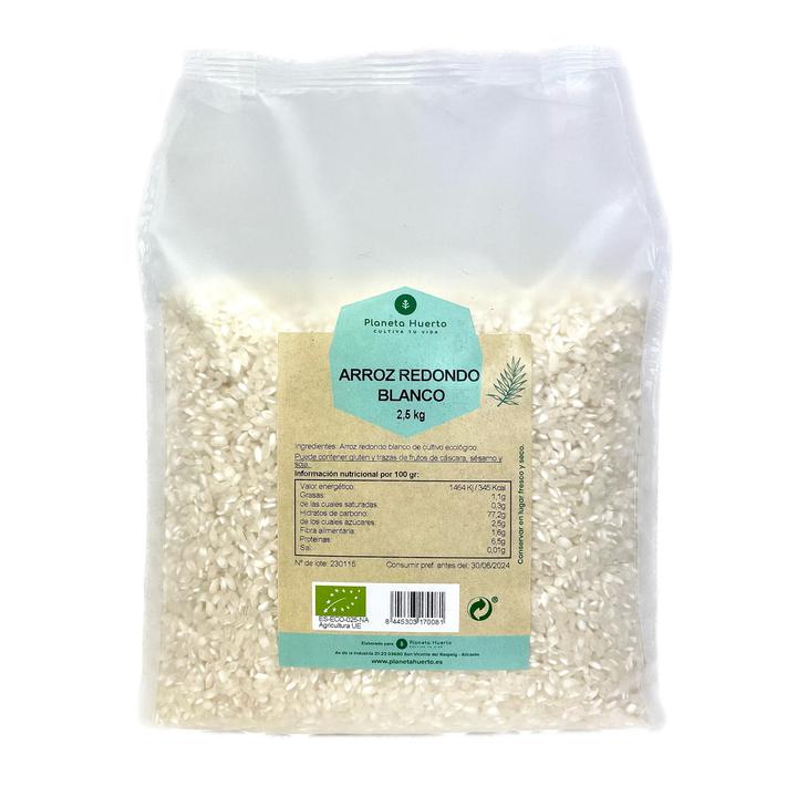 White Round Rice ECO Planeta Huerto 2,5 kg