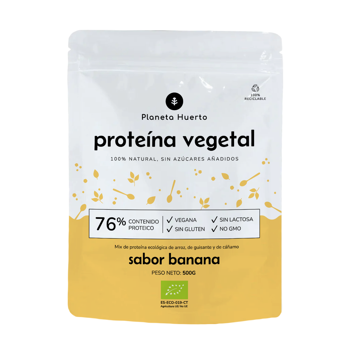Proteine vegetali ECO 76% Banana Planeta Huerto 500 g
