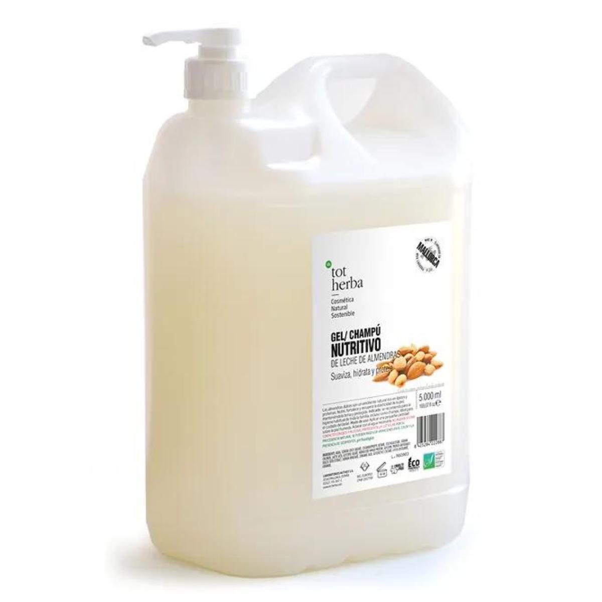 Voedende amandelmelk shampoo gel 5 liter Tot Herba