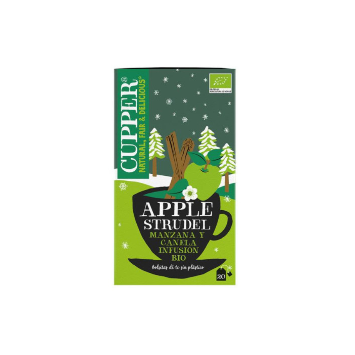 Kruidenthee Apple Strudel Bio Cupper 20 zakjes