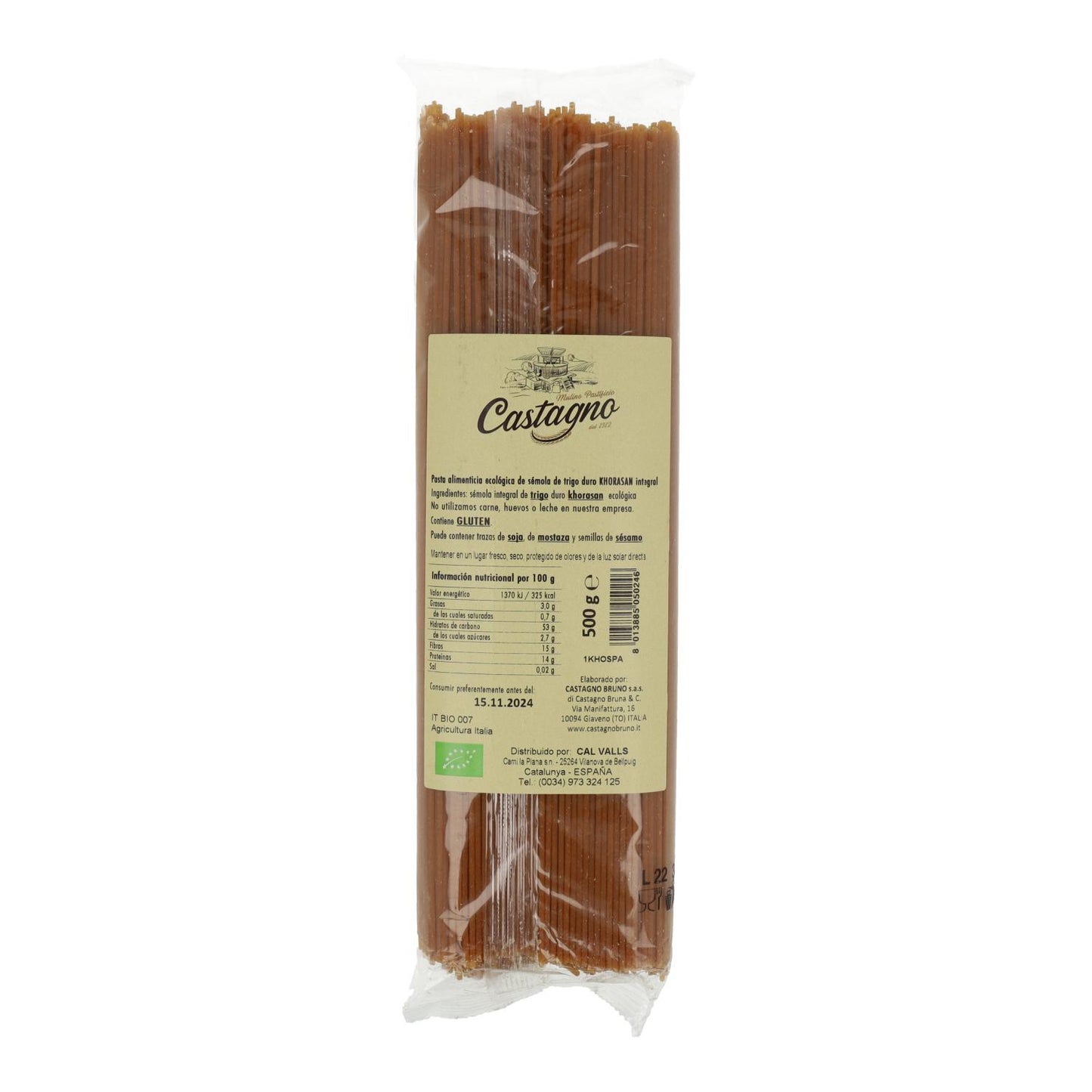 Castagno Organic Kamut Spaghetti 500 g