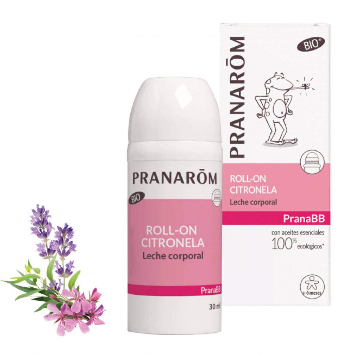 Roll-on citronella biologische bodylotion Pranarôm 30 ml