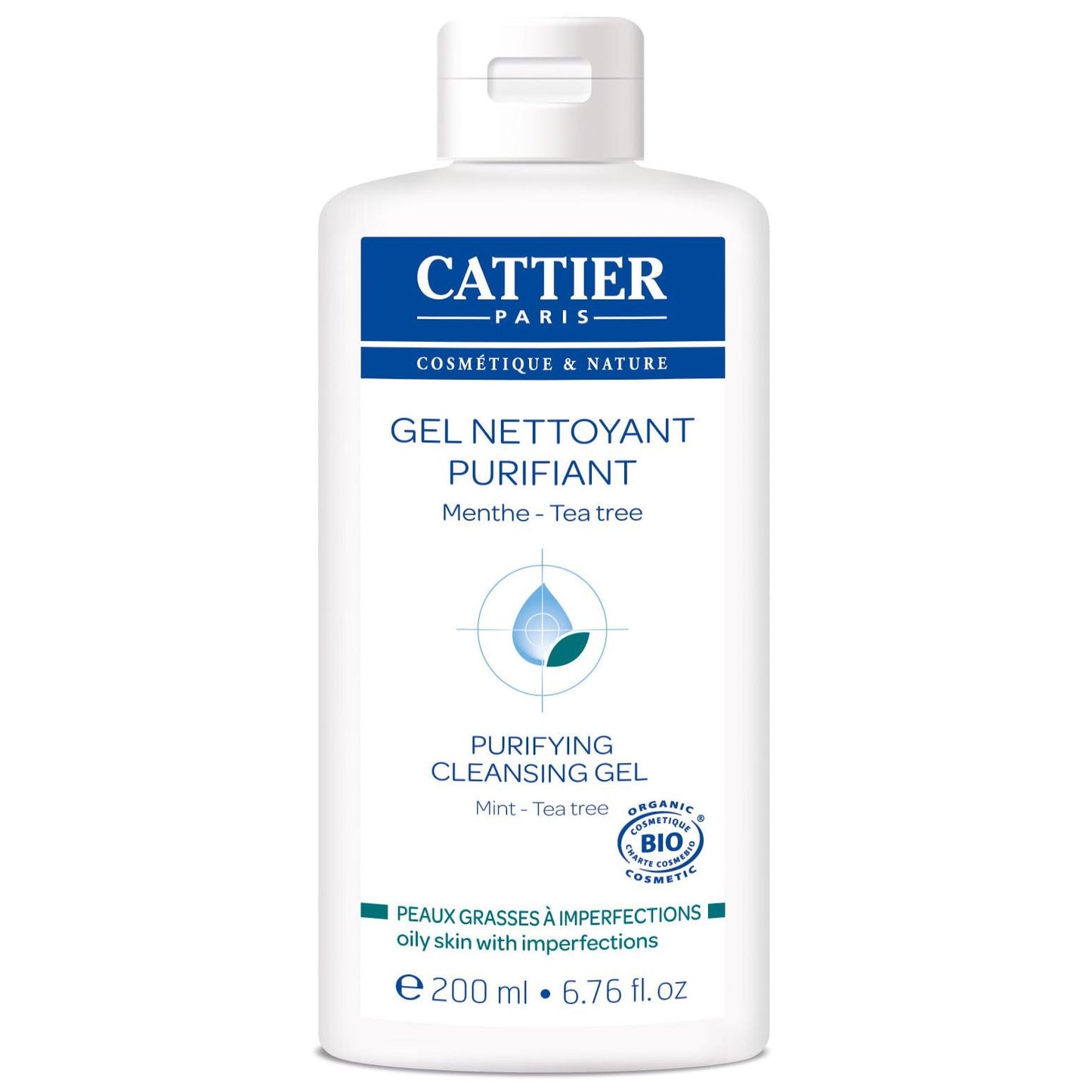 Gel detergente purificante con tea tree Cattier