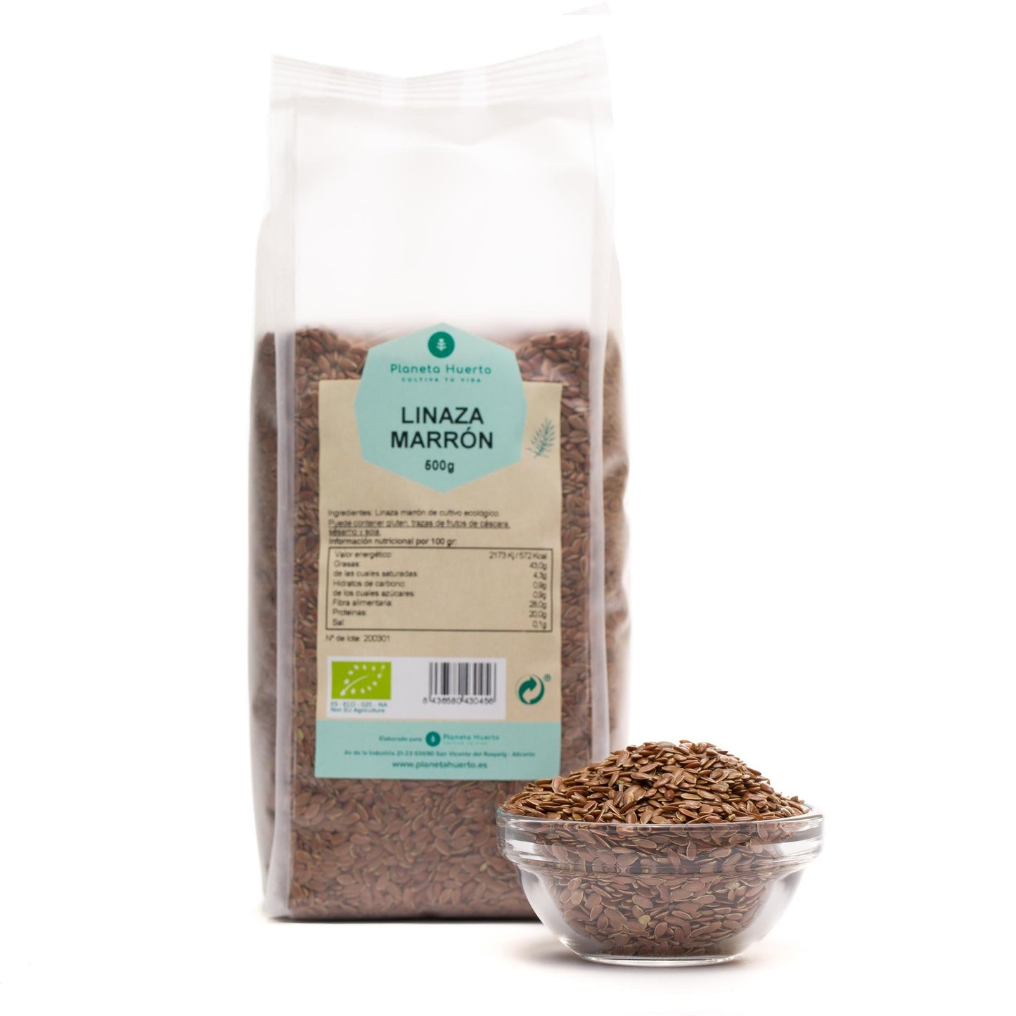 Lin brun ECO Planeta Huerto 500 g