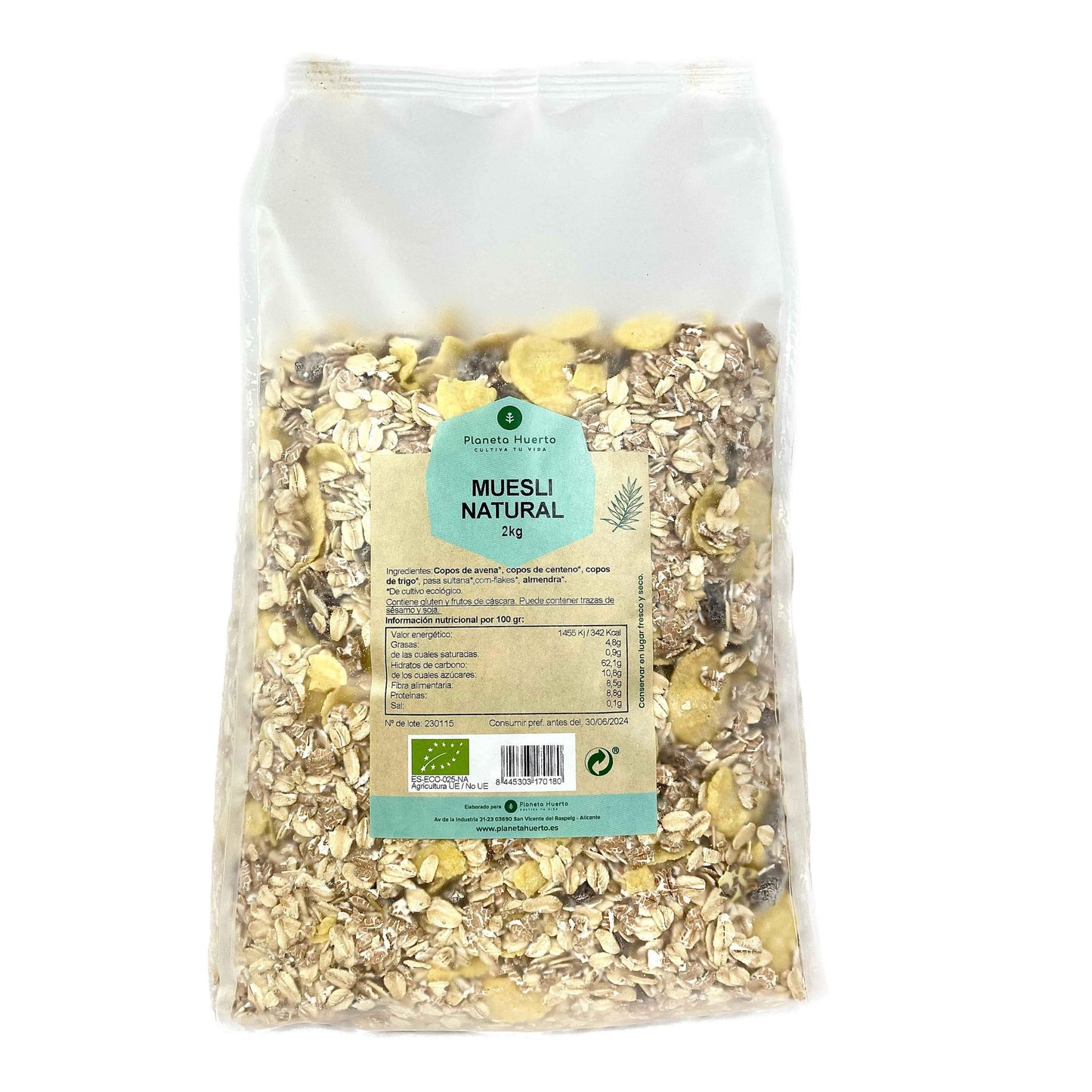 Muesli naturale ECO Planeta Huerto 2 kg