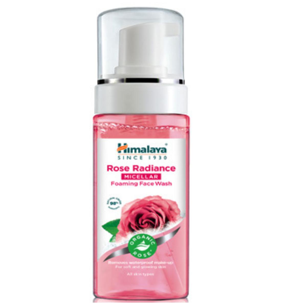 Mousse nettoyante micellaire pour le visage à la rose Himalaya 150 ml