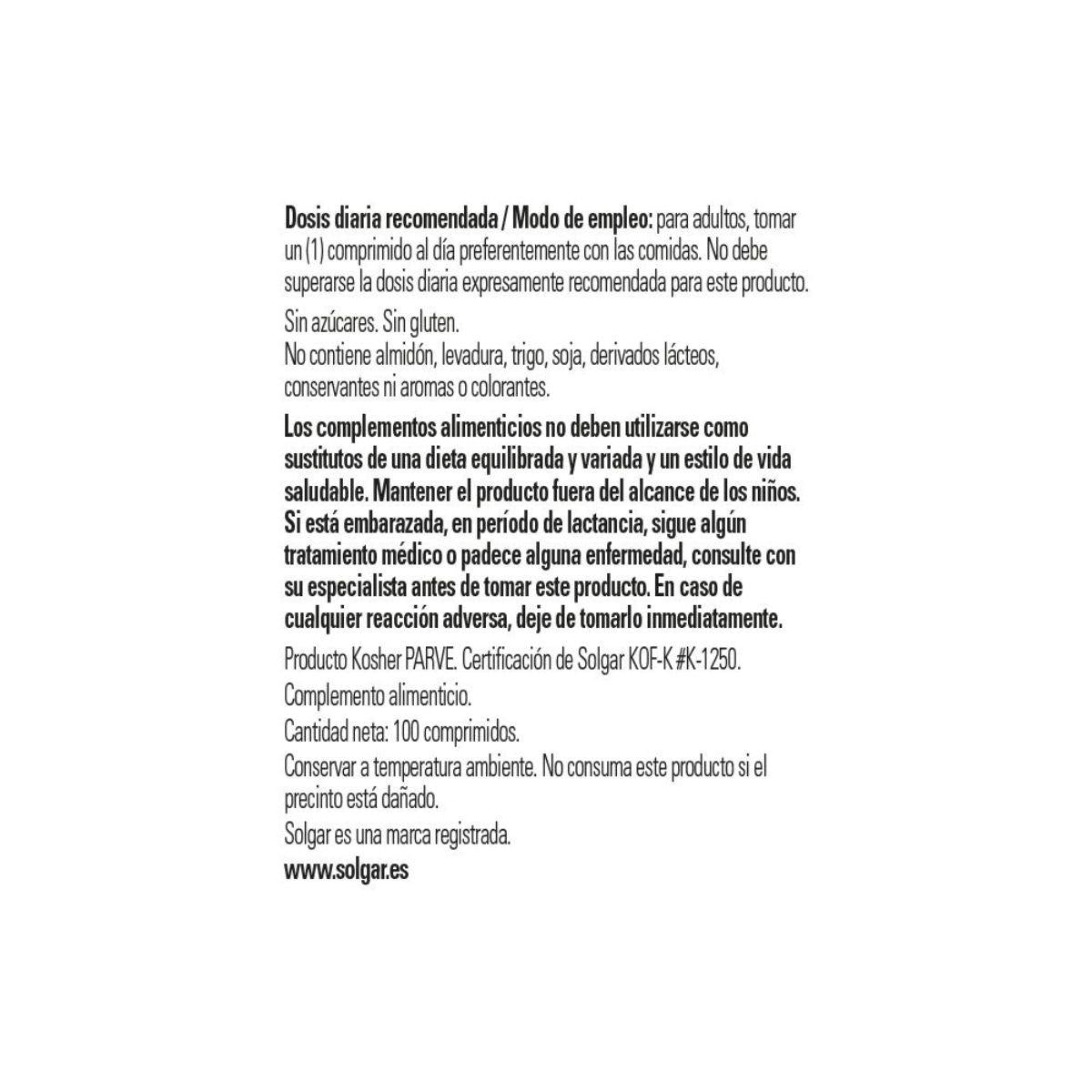 Pack 2x Vit B12 100mcg Solgar 100 Comp