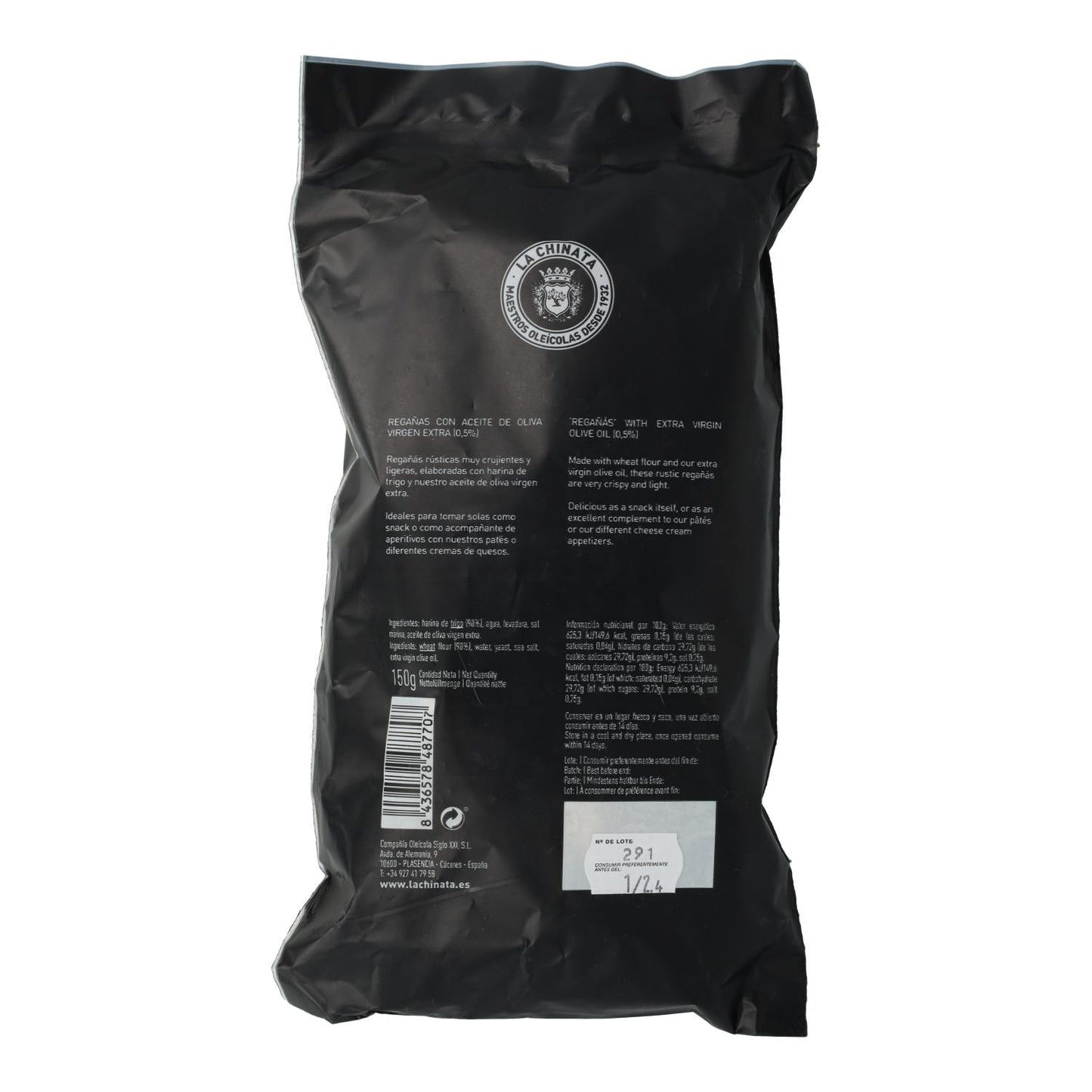 Regañás rustiques à l'huile d'olive extra vierge La Chinata 150 g