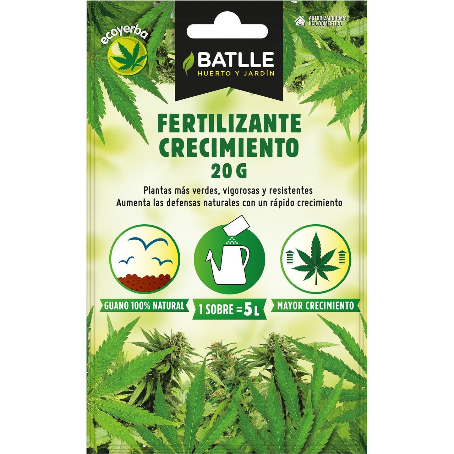 Engrais Ecoyerba Croissance pour 5 L Batlle