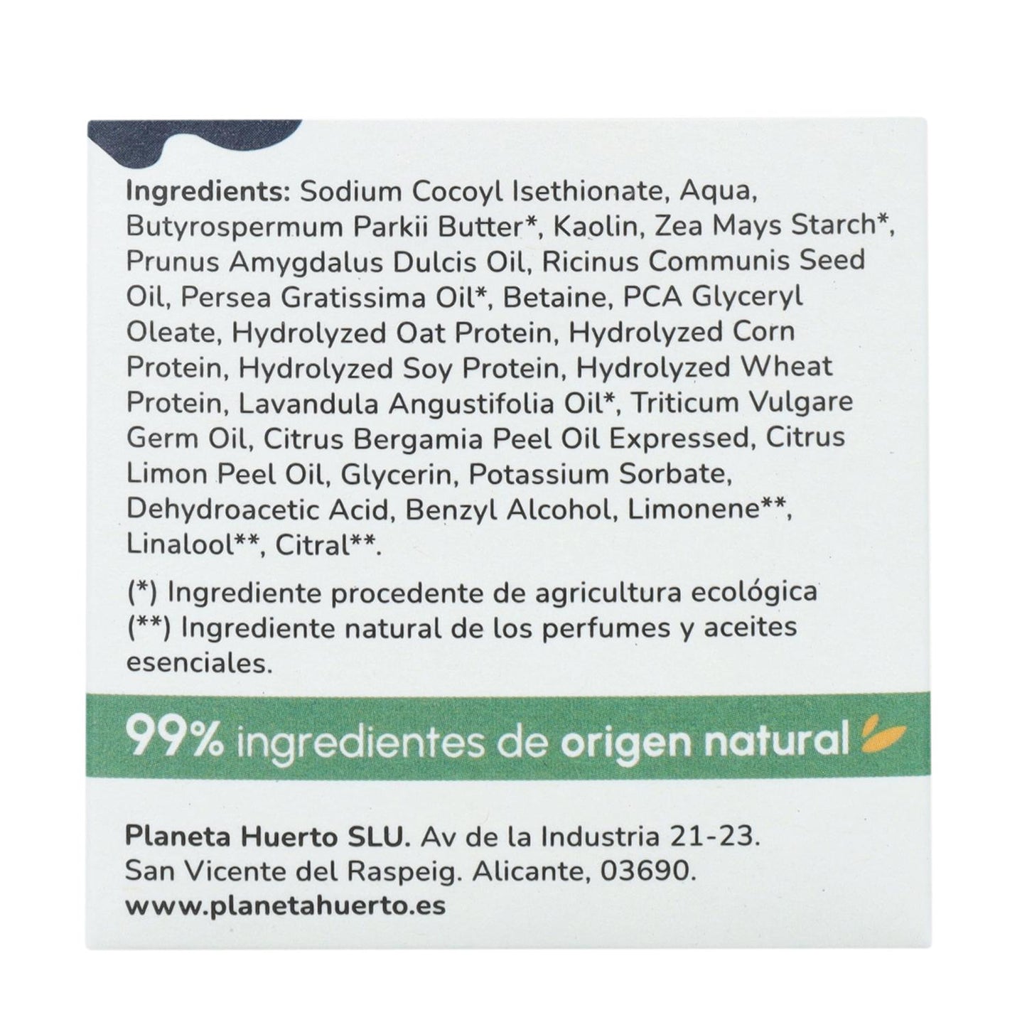 Curly Method Festes Shampoo mit hydrolysiertem Protein Planeta Huerto 85 g