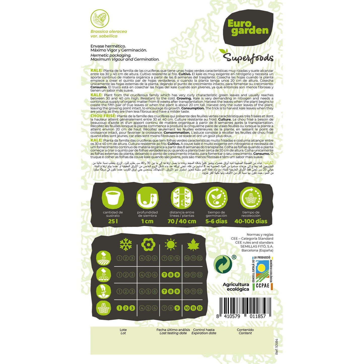 Semi di cavolo riccio Westlande Herfst biologici Vitalfoods