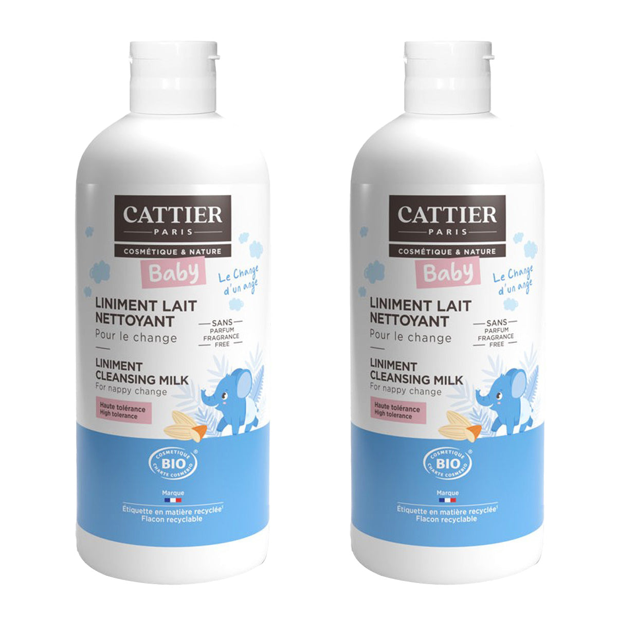 Pack of 2 Cattier Nappy Change Liniment, 500 ml