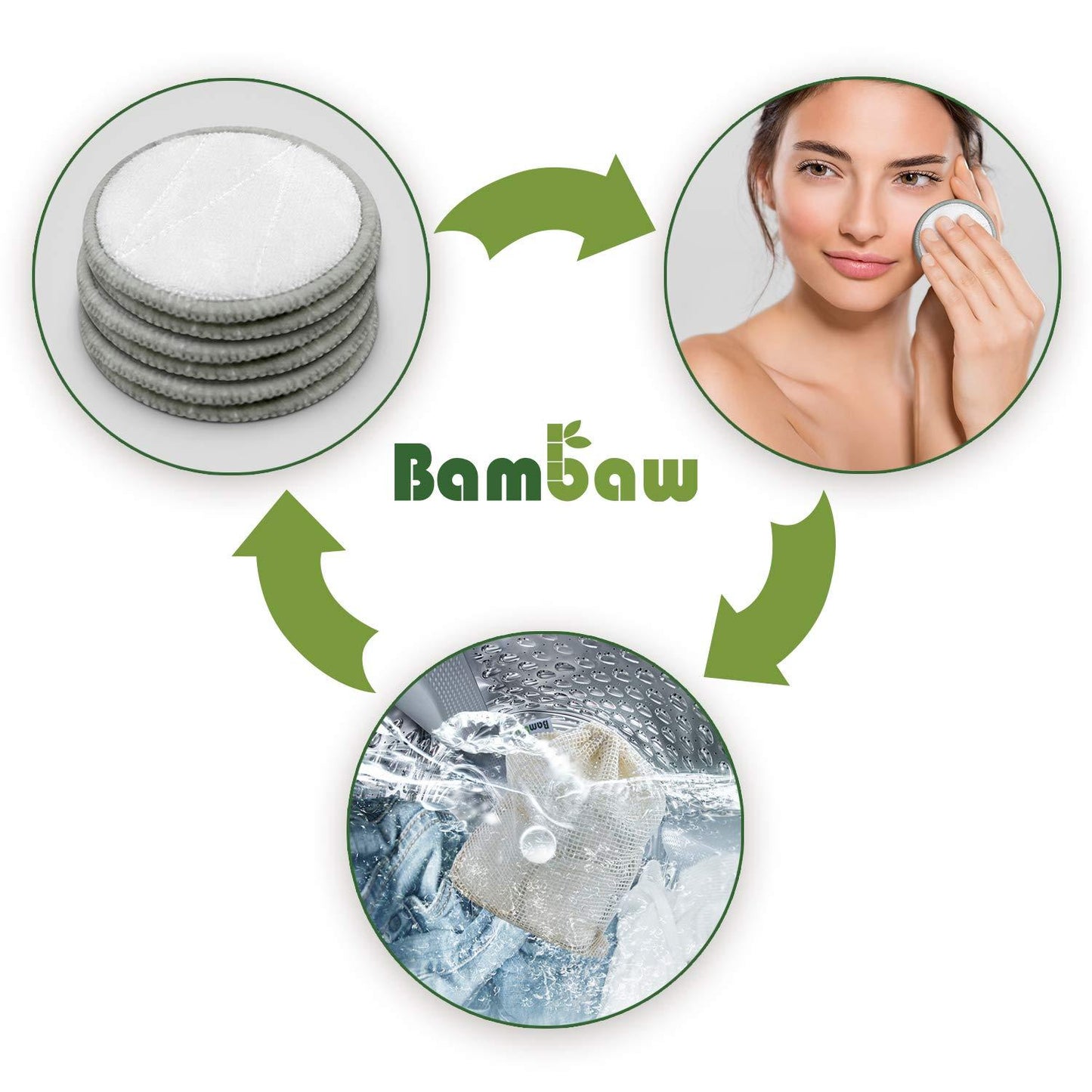 Bambaw Reusable Makeup Remover Pads Pack of 16