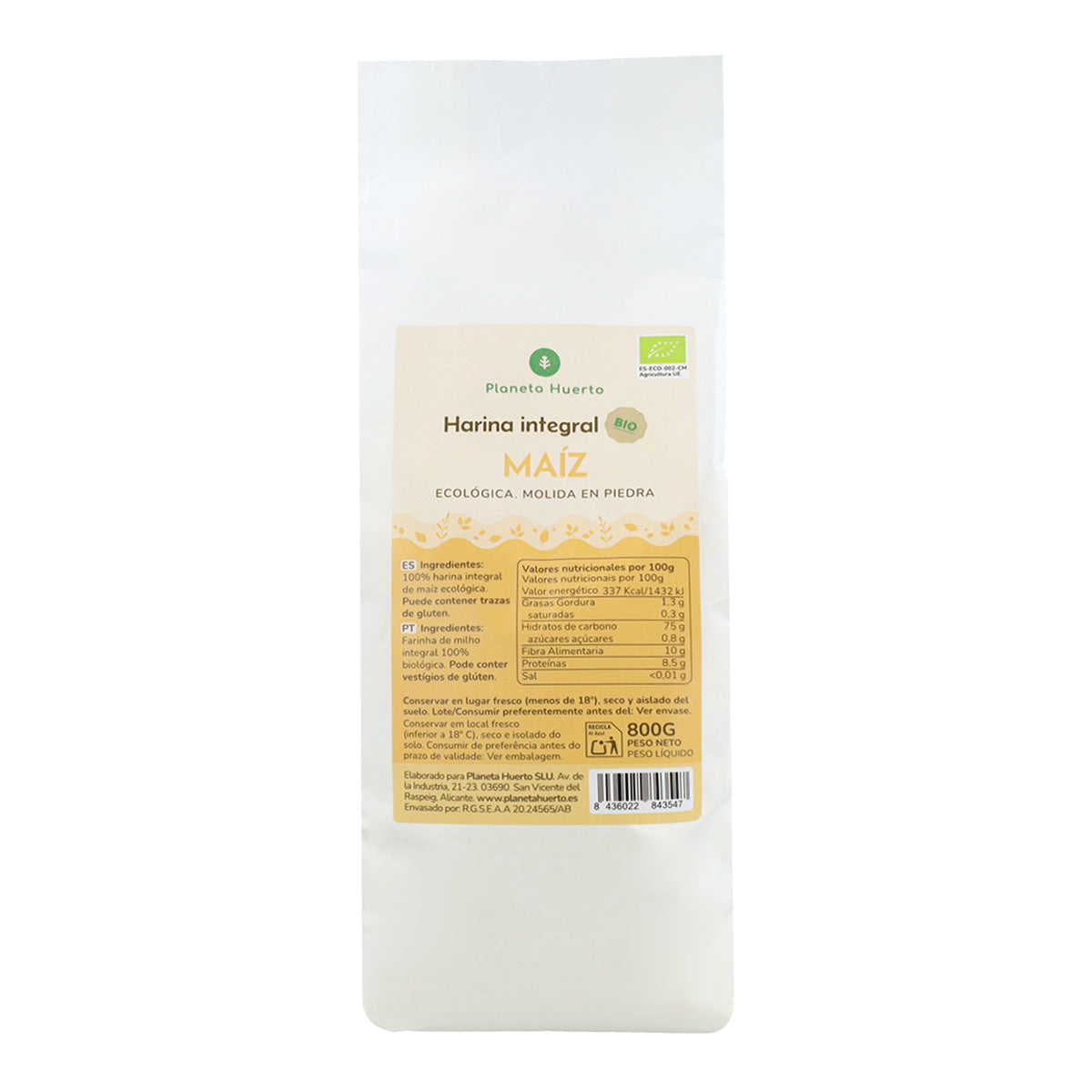 Planet Garden Eco Mąka kukurydziana 800 g