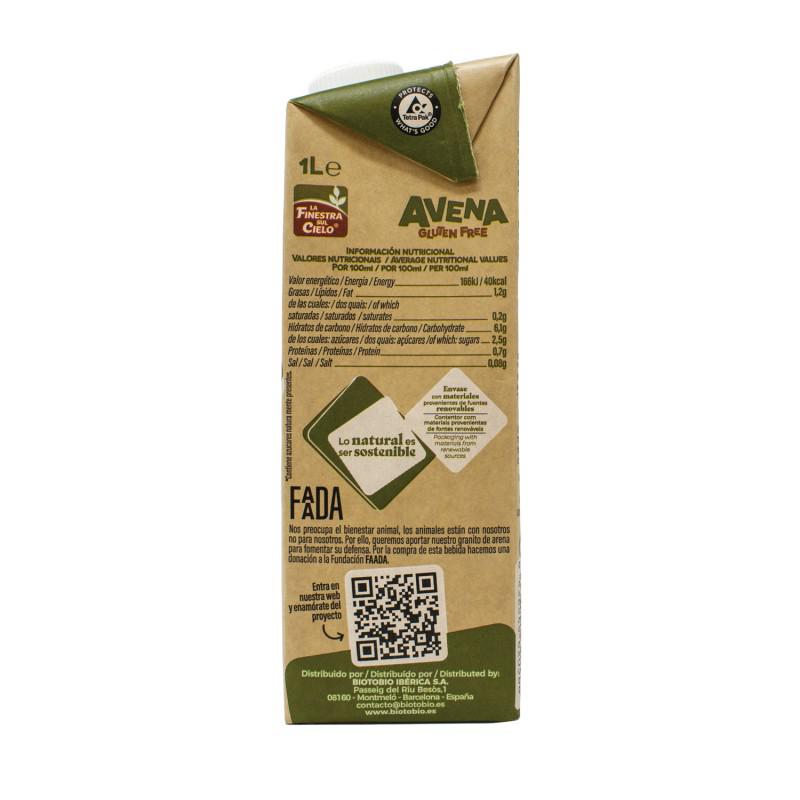 Gluten-free Organic Oat Drink La Finestra Sul Cielo 1 L
