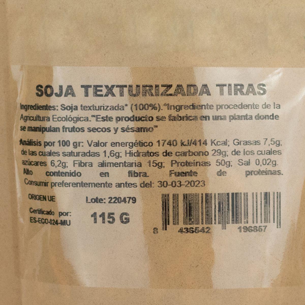 Soja Texturizada en Tiras Bio NaturGreen115 g