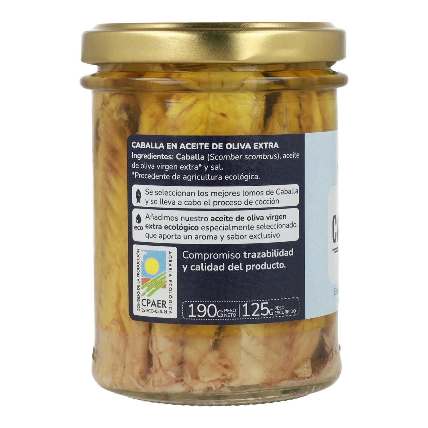 Pak 3x Makreel in olijfolie ECO Planeta Huerto 190 gr