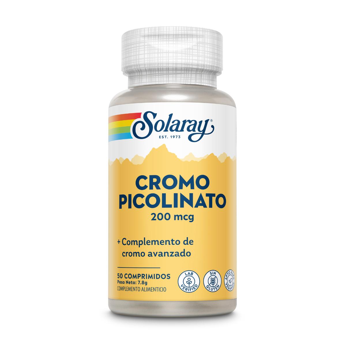 Pikolinian chromu 200 mg Solaray 50 tabletek