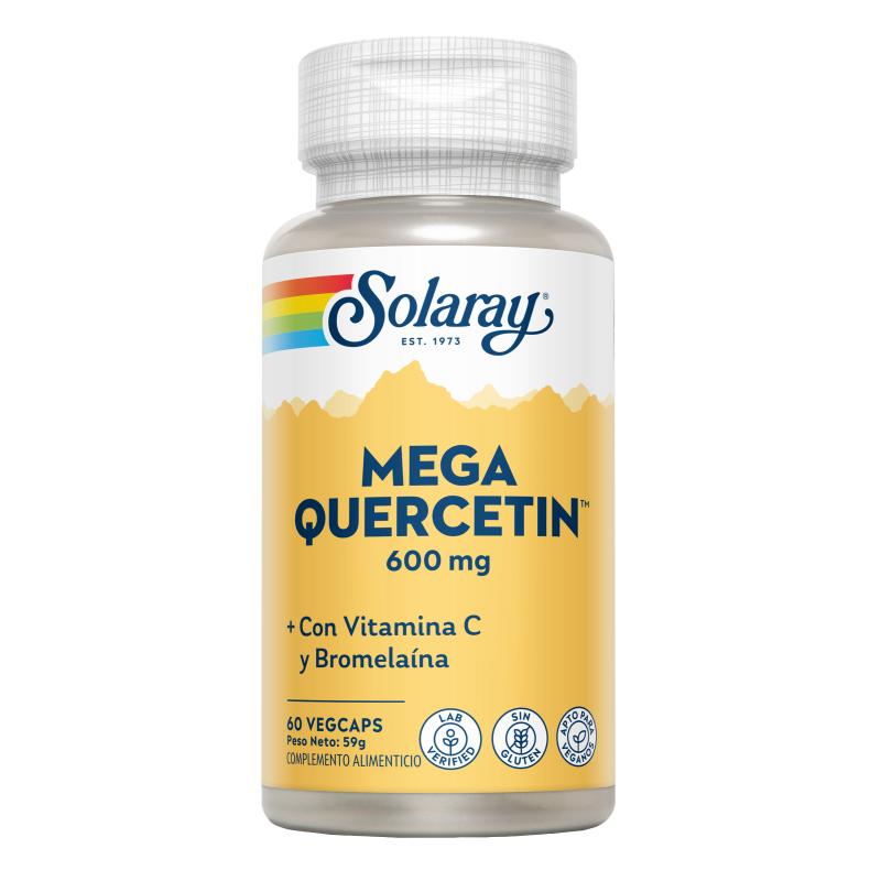 Mega Quercitina 600 mg Solaray, 60 kapsułek