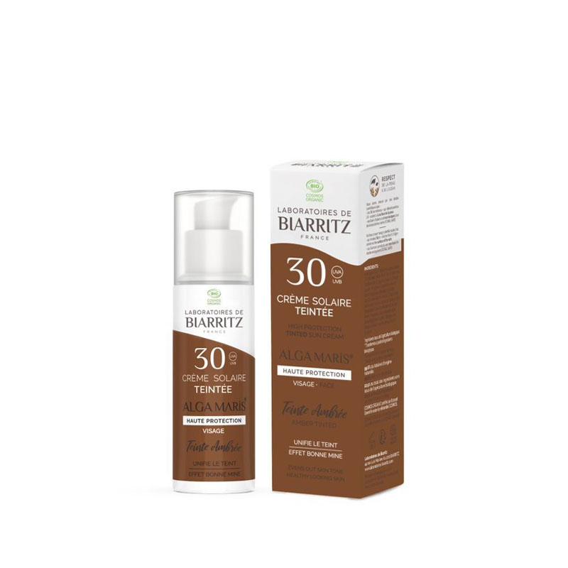 Ansiktskräm färg amber spf30 Biarritz
