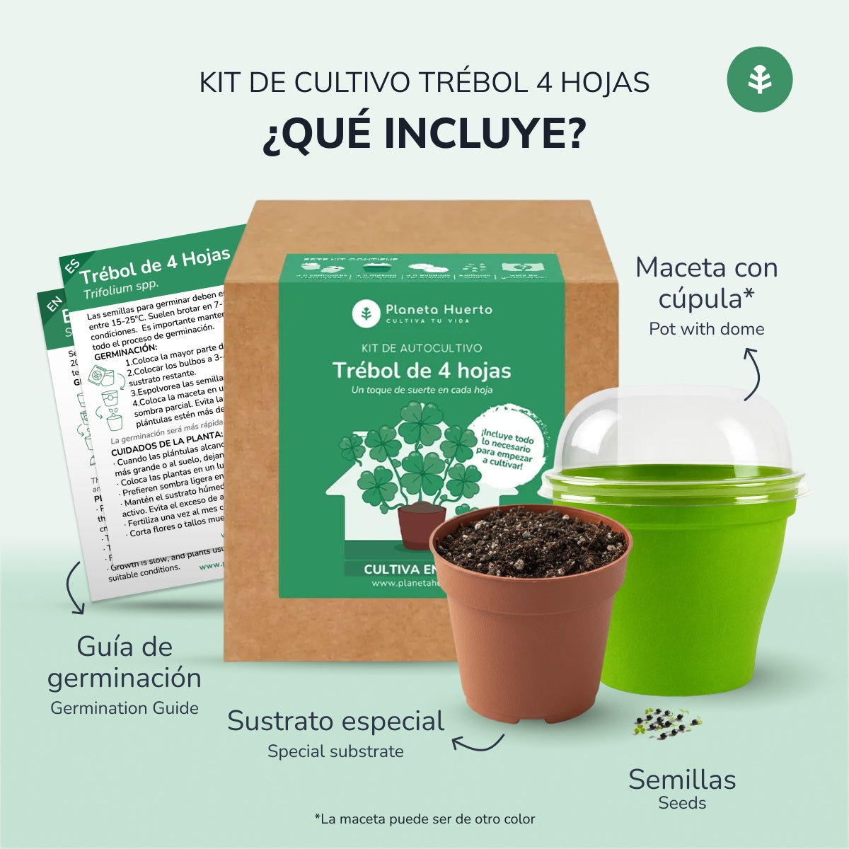 Kit d'autoculture Clover Vegetable Garden Planet Vegetable Garden