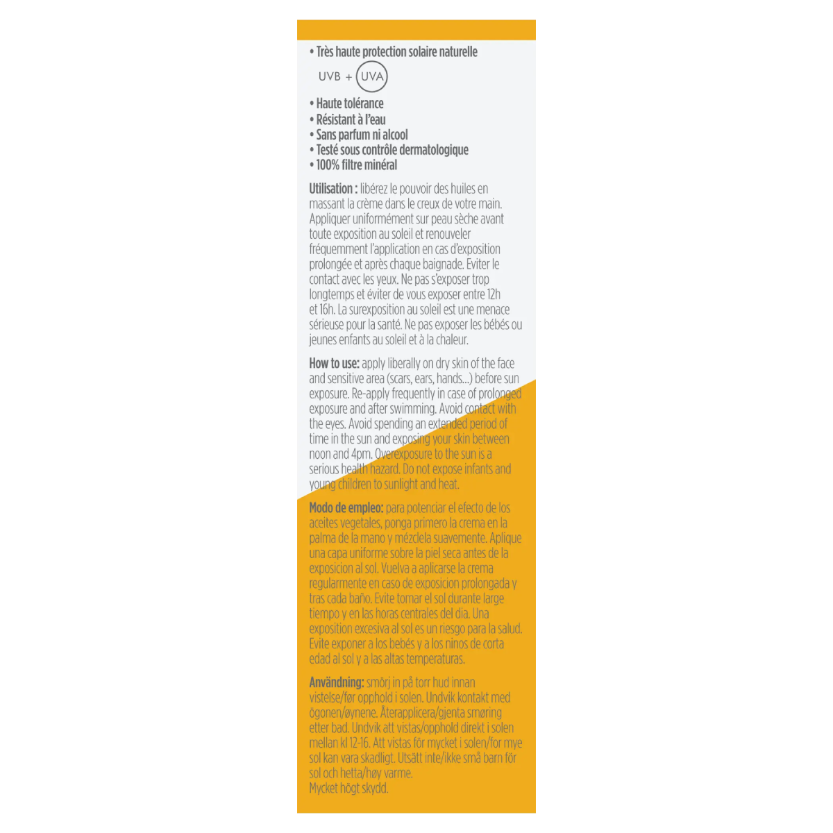 Sonnenschutz für Gesicht und empfindliche Hautpartien in Balsamform SPF50 Bioregena, 40 ml