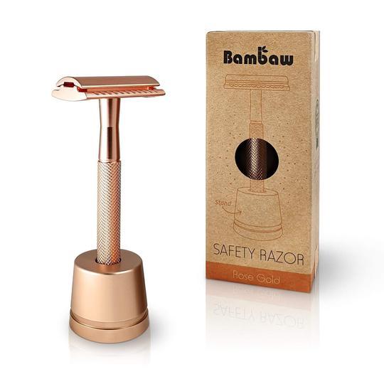 Metal razor with stand Bambaw Nega