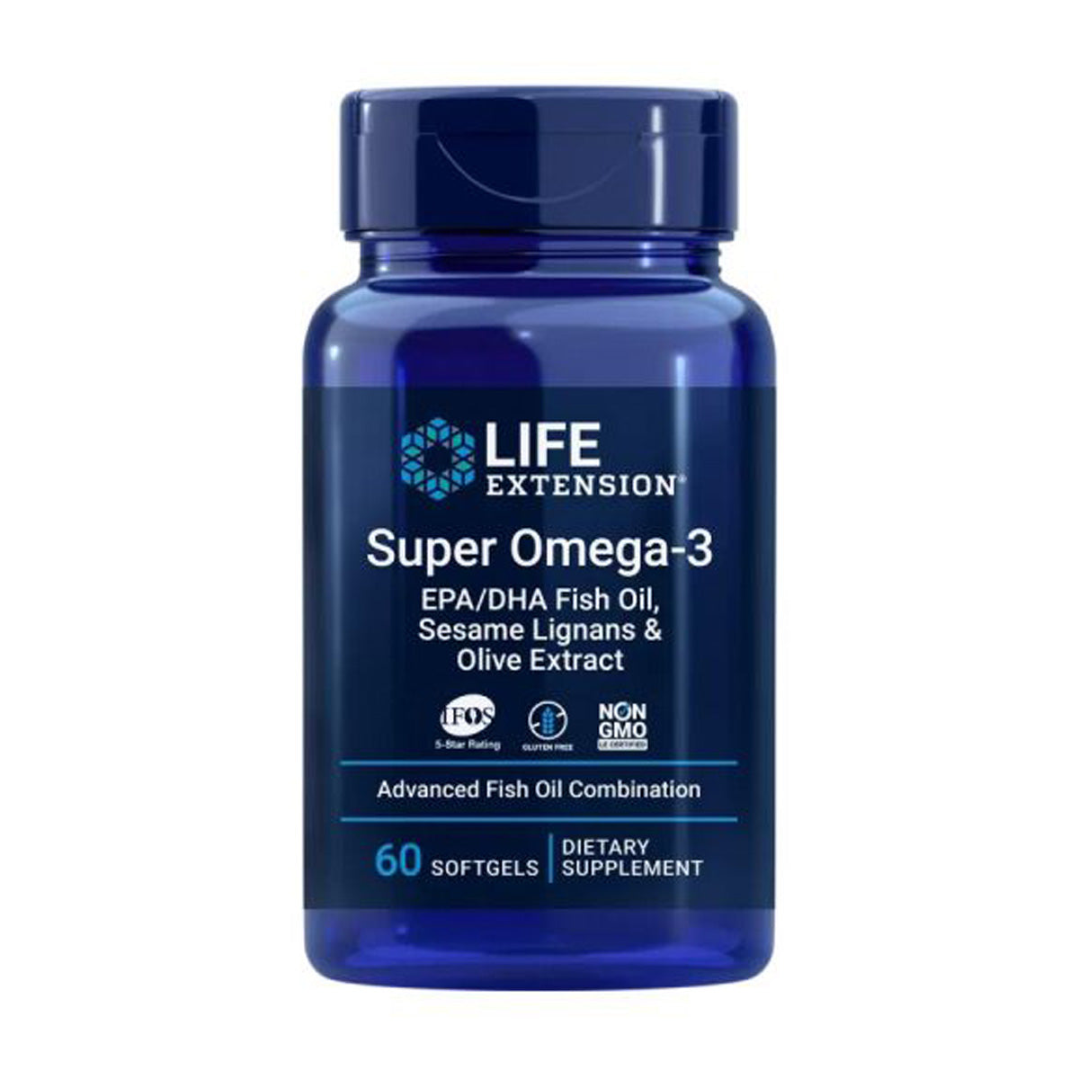 Super Omega-3 EPA/DHA z lignanami sezamowymi i ekstraktem z oliwek, Life Extension 60 kapsułek