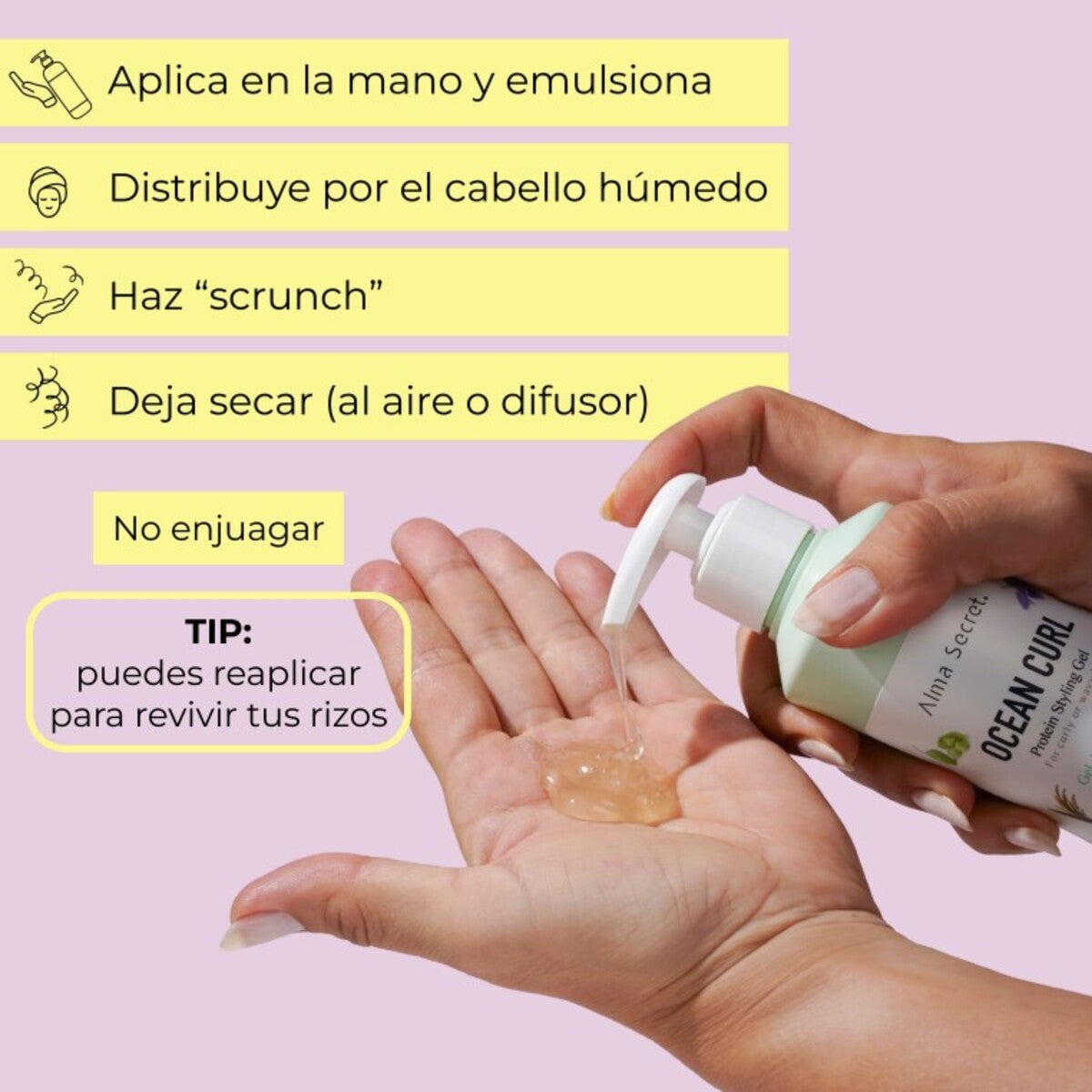 Lockendefinitionsgel Ocean Curl, Alma Secret, 250 ml