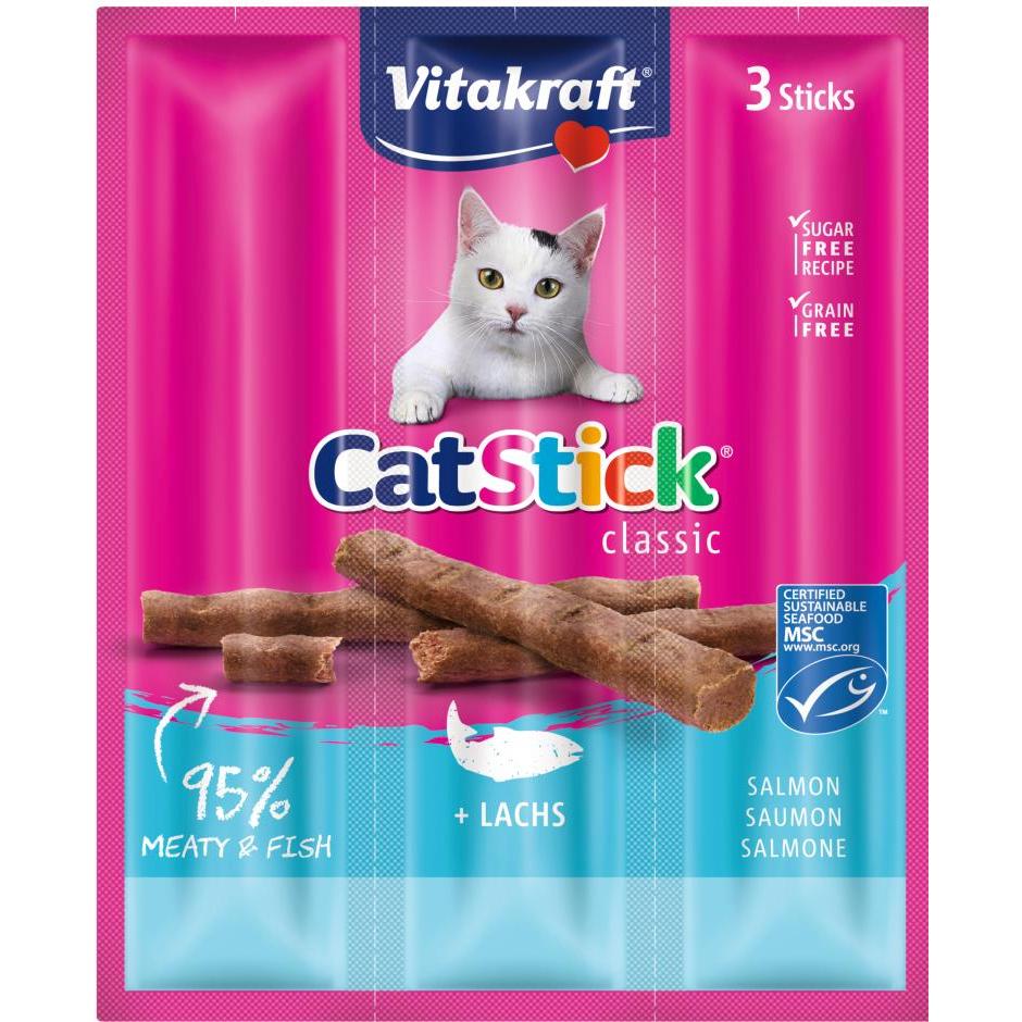 Vitakraft Cat Stick Łosoś przekąska dla kotów