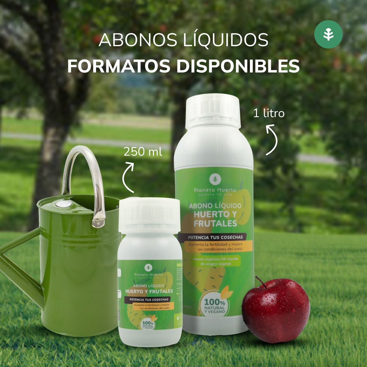 Vloeibare meststof voor boomgaarden en fruitbomen Planeta Huerto 250 ml