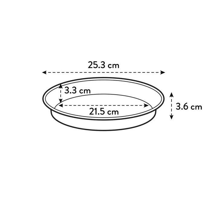 Plateau pot Green Basics Elho Vert 17 cm