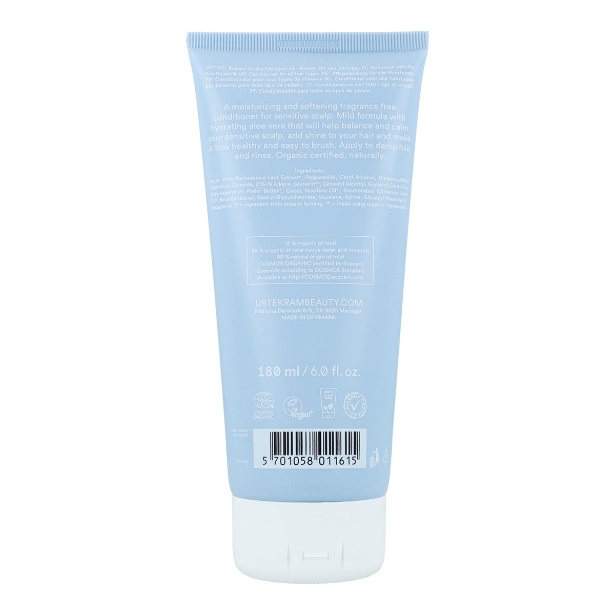 Parfumvrije conditioner Urtekram 180 ml